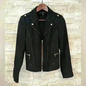 Black House White Market black moto jacket